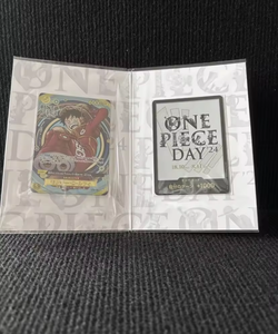 En stock: Set de cartas de <span class=keywords><strong>manga</strong></span> japonés OCPG de <span class=keywords><strong>One</strong></span> <span class=keywords><strong>Piece</strong></span> con Luffy Don, edición especial '<span class=keywords><strong>One</strong></span> Pieed Day 24', incluye <span class=keywords><strong>2</strong></span> cartas limitadas - Product Image 4