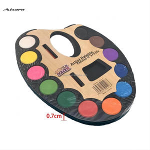 Offre spéciale, peinture d'art populaire, débutant, apprentissage d'art, artiste 12 couleurs, <span class=keywords><strong>Palette</strong></span> d'<span class=keywords><strong>aquarelle</strong></span> solide avec pinceau de <span class=keywords><strong>petite</strong></span> taille - Product Image 4