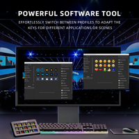Clavier Fifine Ampligame Series D6 avec éclairage RVB, contrôleur de studio, 15 touches LCD programmables, console de jeu, contrôleur de streaming personnalisable