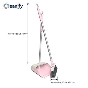 Set <span class=keywords><strong>scopa</strong></span> e paletta OEM con manico in alluminio e setole morbide |   Materiale PP |   <span class=keywords><strong>Scopa</strong></span> e Spazzola Multifunzione per Uso Domestico - Product Image 5