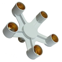 E27 à E27 Tête de Lampe Convertisseur Plastique Laiton Porte Ampoule Lustres Luminaire avec Vis Style Nouveau Design Lampe Base
