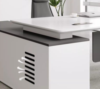 Ensemble de bureau et chaise de direction de luxe - Mobilier de bureau moderne en bois avec des caractéristiques écologiques pour la maison ou l'utilisation par les PDG