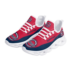 Venta al por mayor de zapatos planos de fútbol para aficionados personalizados, zapatos para caminar, zapatos con estampado 3D, gran oferta, zapatillas deportivas para correr para hombres, precio bajo - Product Image 6