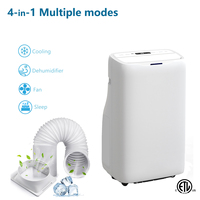 OLYAIR 12000BTU Double Tuyau Portable AC Climatiseur Ventilateur Déshumidificateur Refroidissement/Chauffage Télécommande/WiFi Contrôle CEER 8.0 pour