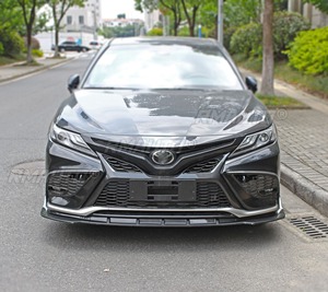 Car Front Bumper <b>Lip</b> Diffuser Spoiler Glossy Black Modification Part for Toyota Camry Sport 2021-2023 Bumper Protector Body Kit - Product Image 4