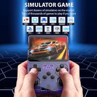 Console de jeu portable rétro R36s avec mémoire intégrée de 64 Go, plus de 15 000 jeux, système Linux portable, émulateur, manette sans fil, Wi-Fi