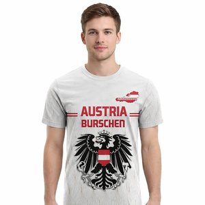 Camiseta de Fútbol de Austria 2026 para <span class=keywords><strong>Hombre</strong></span>, Cuello Redondo, Manga Corta Deportiva, Diseño de Águila Austriaca, Estampado Completo, Camiseta Cultural - Product Image 3