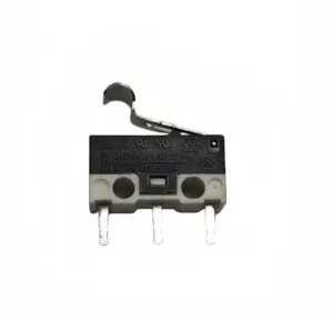 G10A03 a wireless microswitch that is the terminal-type without wire, which has 3-pin PCB terminals and an upward metal lever.