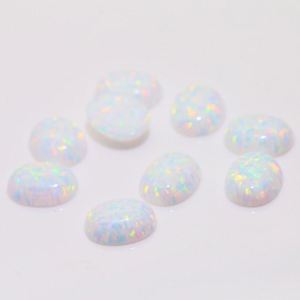 Wuzhou Gemstone Factory Good <b>Fire</b> Oval Cabochon Loose Opal Stone - Product Image 1