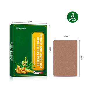 Patch analgésique à la décoction de gingembre et d'angélique, 8 pièces |   Thérapie magnétique par infrarouge lointain pour les douleurs musculaires et articulaires - Product Image 2