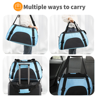 Sac de Transport Durable pour Chats et Animaux de Compagnie Pliable, Cage de Voyage pour Chats