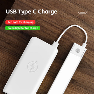 <span class=keywords><strong>Sensor</strong></span> de movimiento negro 3 colores regulable Usb tipo C recargable bajo luces Led para gabinete - Product Image 3