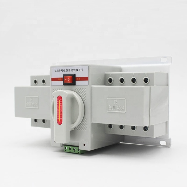 CB Type Made in China 4-Pole 63A Changeover Dual Power Automatic Transfer Switch ATSE NLQ1-63/4P