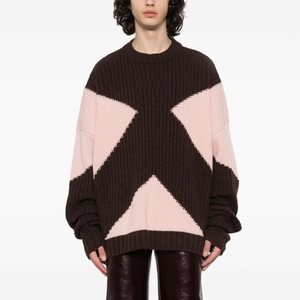 Người đàn ông của áo len, bông Cashmere áo thun áo len, len dệt kim màu bị chặn vòng cổ người đàn ông của áo len, tùy chỉnh sản xuất - Product Image 1