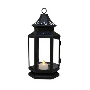 Iron And <b>Glass</b> Hanging <b>Lantern</b> Customized Size And Shape Hanging <b>Lantern</b> For Home Hotel And Restaurant Use - Product Image 1