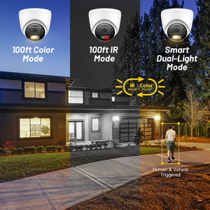 ANNKE - Juego de 4 Cámaras IP PoE de 4K y 8MP para Vigilancia del Hogar y Negocios, con Luz Dual Inteligente, Alarma IA, Audio Bidireccional, CCTV IP67 - Product Image 2
