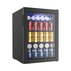 Whosale EUHOMY 100 Can içecek buzdolabı soğutucu-mini buzdolabı cam kapi bira içecekleri şaraplar için bağlantısız içecek buzdolabı - Product Image 1