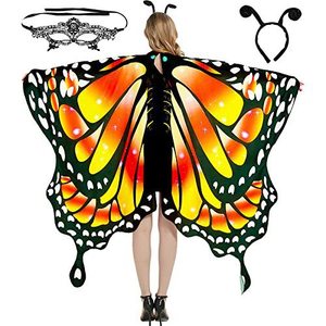 <span class=keywords><strong>Ali</strong></span> di farfalla per le donne di pasqua Costume di Halloween adulti <span class=keywords><strong>ali</strong></span> di <span class=keywords><strong>fata</strong></span> <span class=keywords><strong>da</strong></span> donna capo scialle Party Festival di carnevale vestito su mantello - Product Image 4