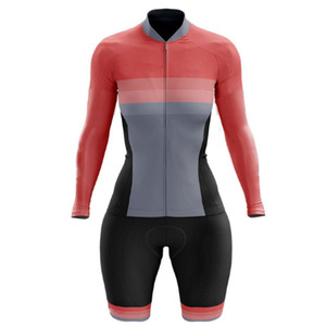 Trisuit de ciclismo para <span class=keywords><strong>mujer</strong></span>, ropa profesional de manga larga para bicicleta, deportes al aire libre, Mono para <span class=keywords><strong>mujer</strong></span>, traje de triatlón, logotipo personalizado - Product Image 4