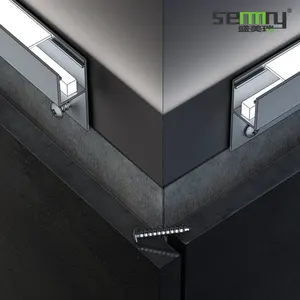 Bande LED décorative en aluminium pour protection des bords, garniture murale à clipser, pour carrelage céramique - Product Image 3