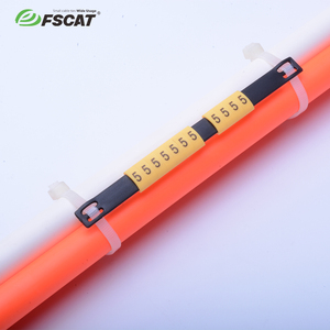 FSCAT Électrique Nylon PVC Numéro Câble <span class=keywords><strong>Marqueur</strong></span> Bandes Fil <span class=keywords><strong>Marqueur</strong></span> Manchon Couleur Câble Marqueurs - Product Image 5