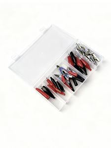 Assortiment de 28 pinces crocodiles électriques en métal, isolées, pour batterie et recharge de <span class=keywords><strong>voiture</strong></span> - Product Image 2