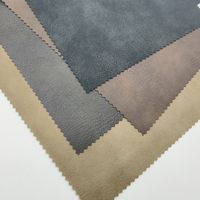 Cuir synthétique PU avec support en viscose, populaire pour les vêtements de mode