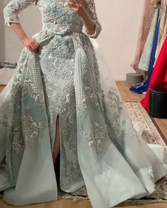 ATIYA LIBAS Impresionante hermosa Lehenga Choli Longitud del piso con bordado pesado para vestido de novia-Material de acetato - Product Image 2