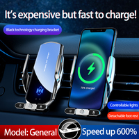 Produit chaud 15W chargeur sans fil de voiture magnétique Station de charge rapide évent bouton tactile voiture support de téléphone portable pour Android