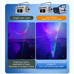 Laser-Rauch-Projektions-Kombination, Kreative Lichtshow für Bühne, Öffentliche Kunst, Professionelle Laser-Nebelmaschine für Konzerte & Hochzeiten - Product Image 4