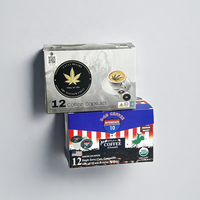 Boîte d'emballage de capsules de café Nespresso à dosette K-cup en carton papier avec logo personnalisé pour dosettes de café
