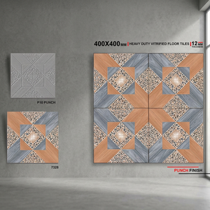 Carreaux de sol extérieur en porcelaine émaillée numérique de qualité A, style brique de ferme, 40x40 cm (16x16 pouces) - Product Image 3