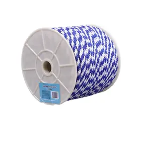 Solid Braid Propylene Multifilament Derby Rope With Blue and White