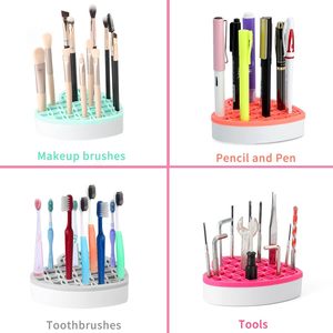 Silicone <b>Makeup</b> Brush Storage <b>Box</b> Cosmetic Organizer Pen Holder for Desk Pencil Case Sewing Tool Beauty Tool Brushes - Product Image 6