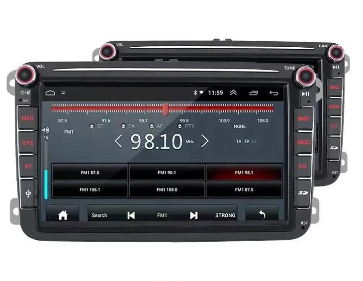 XinYoo 8インチVolks Android In Car USB BT WIFI Mirror Link車ラジオDVD Player Car GPS MP5プレーヤー