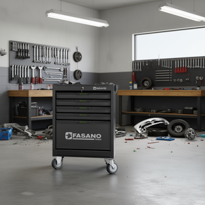 Carro de herramientas Fasano Tools con cajones y ruedas para reparación de automóviles - Product Image 3