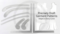 Ensemble de règles de couture en aluminium de qualité aéronautique : règle de courbes variées, règle carrée pour tailleur, pour la création de patrons