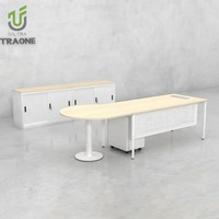 IULTRA 2025 Bureau de direction de style moderne Table de gestion en forme de L durable avec gestion intelligente des câbles Assemblage facile