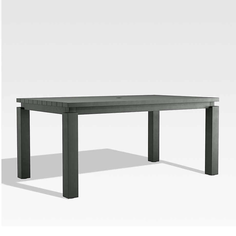 Custom garden set outdoor patio handcrafted metal aluminum rectangle dining table