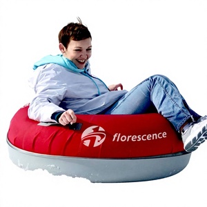 Glissières à neige robustes certifiées sécurité, tubes haute <span class=keywords><strong>vitesse</strong></span> à fond en plastique rigide, 44'' 110cm 120cm, gonflables et personnalisables - Product Image 1