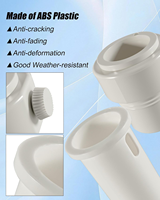Adaptador de Bomba de Filtro para Piscina de Plástico Intex, Conector de Manguera Tipo B, Convierte Mangueras Flexibles de 1.25 y 1.5 Pulgadas, Compatible con Agua Salada