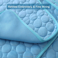 Tapis rafraîchissant en soie glacée pour animaux de compagnie, respirant, imperméable, écologique, doux, lavable, antidérapant, coussin de lit d'été pour chiens et chats