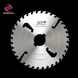 Hoja de sierra multicorte <span class=keywords><strong>para</strong></span> madera con diseño de dientes en cola de milano profesional 350*3.5*70*36+4T con 4 raspadores - Product Image 2