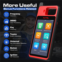 Autel MaxiIM KM100 KM100E KM100X alat Immobilizer pemrograman kunci 2 buah Autel IKEY untuk pemrogram kunci mobil OBD IMMO