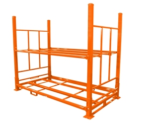 กรงเหล็กวางซ้อนกันได้ขนาดใหญ่กรงเก็บของในโกดังพาเลทพับเก็บได้โลหะ - Product Image 2