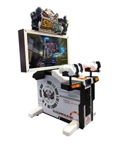 Simulateur de tir à double pistolet sur le thème de l'espace, fonctionnant à pièces, machine de jeu de tir pour salle de jeux FEC avec garantie d'un an CE