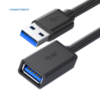 Câble d'extension USB3.0 mâle vers femelle M F, rallonge, câble de données, vente en gros de câbles USB 3.0