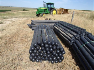 Poteau de clôture en plastique solide recyclé en usine à bas prix - Product Image 3