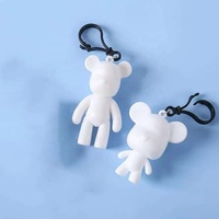 Figurine en résine personnalisée Liquid Flow Bear DIY Bear Kit de peinture acrylique pour enfants et adultes