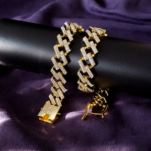 Collana e Bracciale Hip Hop con Catena Lucida Personalizzabile all'Ingrosso per Uomo e Donna, Miglior Regalo - Product Image 5